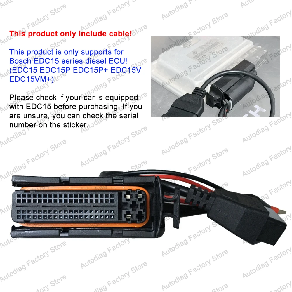 ECU-Kabel für ME7/EDC15/EDC15P/EDC15V/EDC15V Steckeradapter für KESS VCDS Programmierwerkzeug OBDII-Adapter für VAG Bosch ECU Image