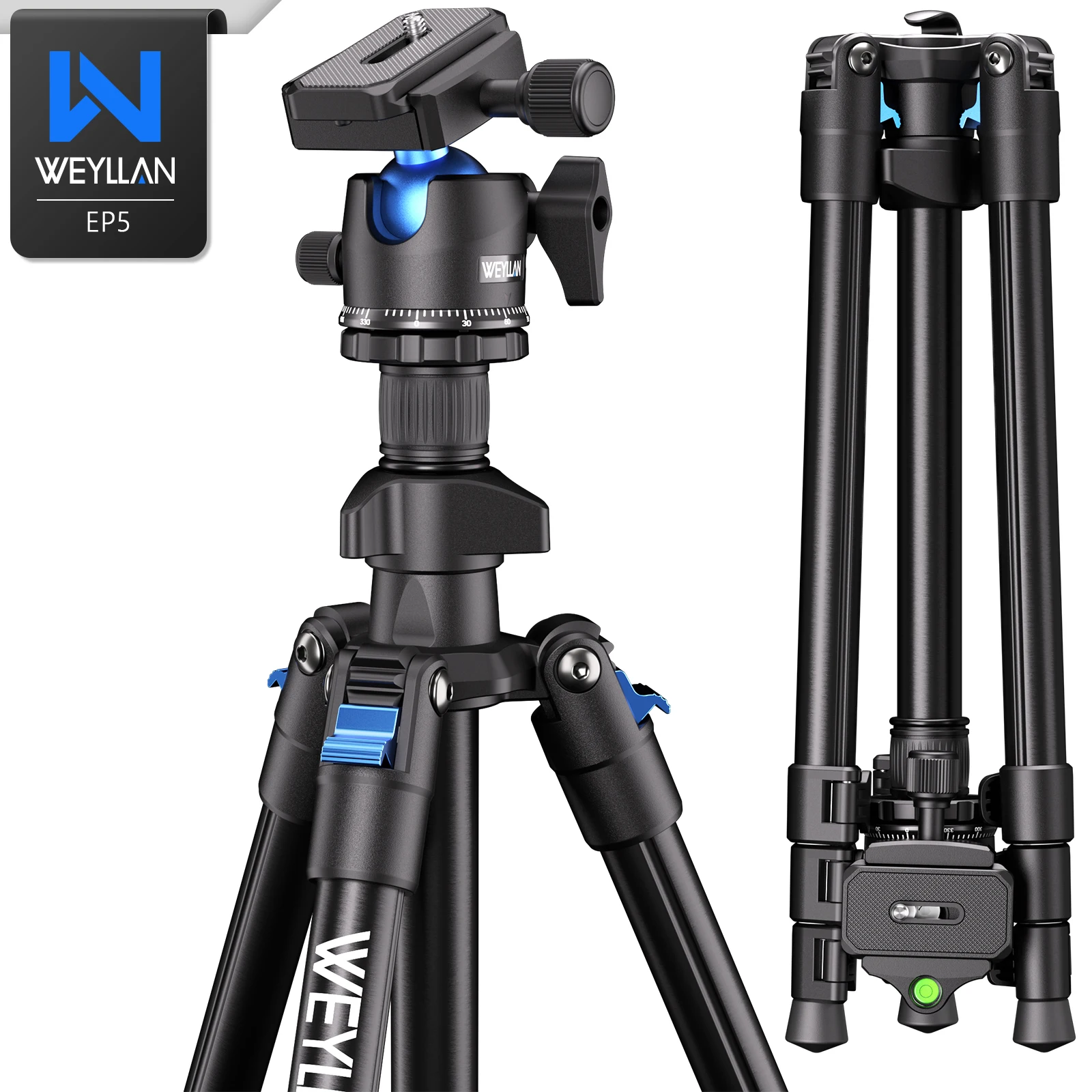 64 Zoll flexibles Stativ für Kamera Handy Reise profession elle Kamera Stativ Ständer Metall 36mm Kugelkopf Schnell wechsel platte Image