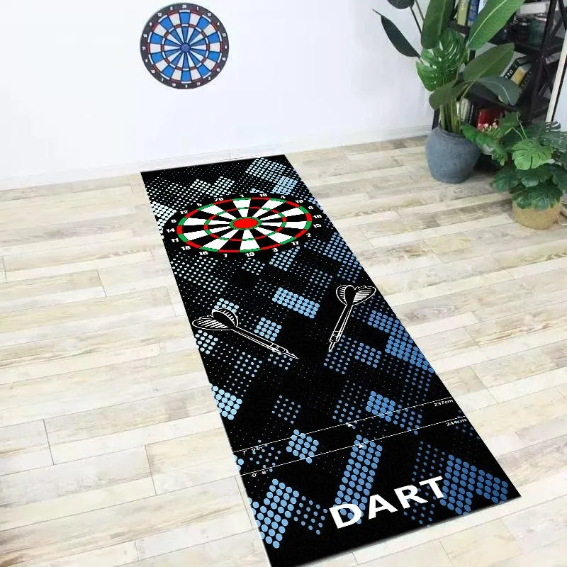 VIKAMA Street Style Dartmatte, rutschfeste und kratzfeste Laufmatte, für den Innenbereich, Spielzimmer, Bar und Heimdekoration Image