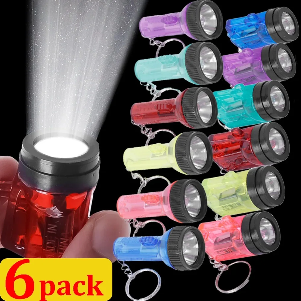 Mini-LED-Taschenlampe, tragbarer Schlüsselanhänger, ultrahelle Taschenlampe mit großer Reichweite, Batterie, Outdoor, Wandern, Notfall-Taschenlampe, Schlüsselanhänger Image