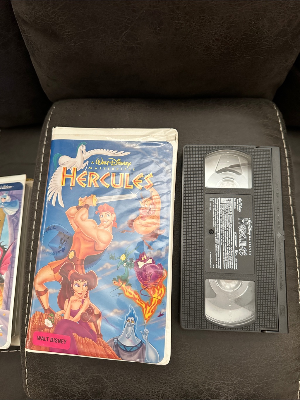 Disney Video Games & Consoles | Disney Hercules Vhs With Blue Cover Art And Black Cassette | Color: Black/White | Size: Os