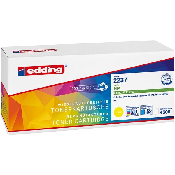 Edding Toner ersetzt HP »212A« W2122A gelb gelb Image