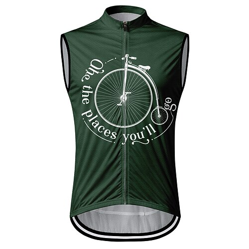 Fahrradweste Radtrikot Geometrisch Ärmellos Fahhrad Weste / Gilet Trikot Oberteil mit 3 Gesäßtaschen Schnelltrocknend Rückentasche Feuchtigkeitsableitend Atmungsaktiv Sport Schwarz Rot Königsblau Image