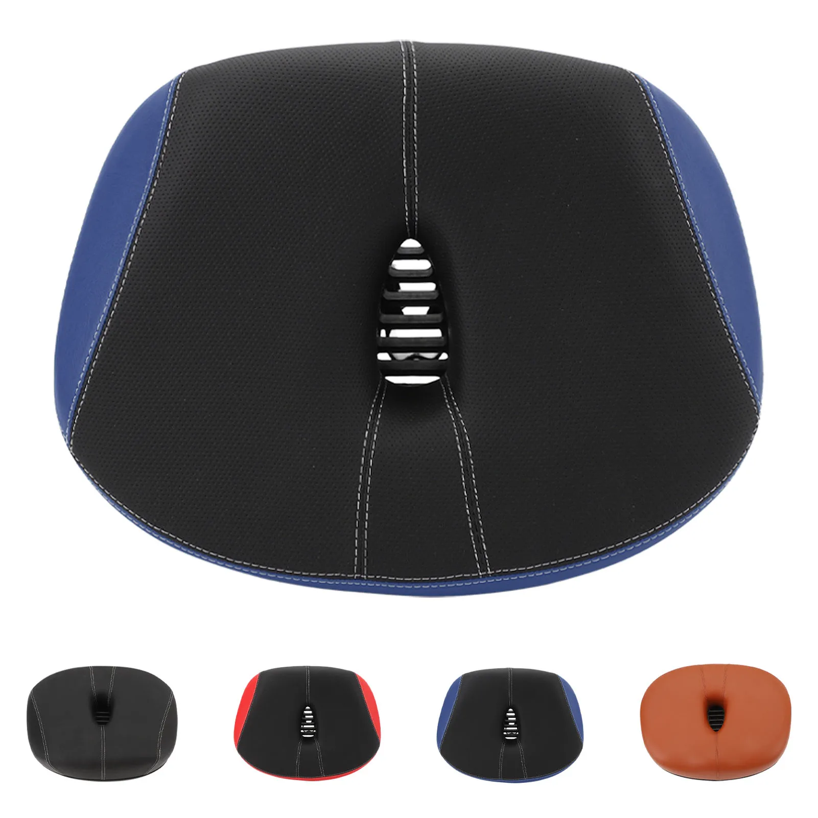 Breites Fahrradsitzkissen, atmungsaktiv, wärmeableitend, nasenloser Fahrradsitz, bequem, hohl, stoßdämpfend, ergonomisch für das Fahren Image