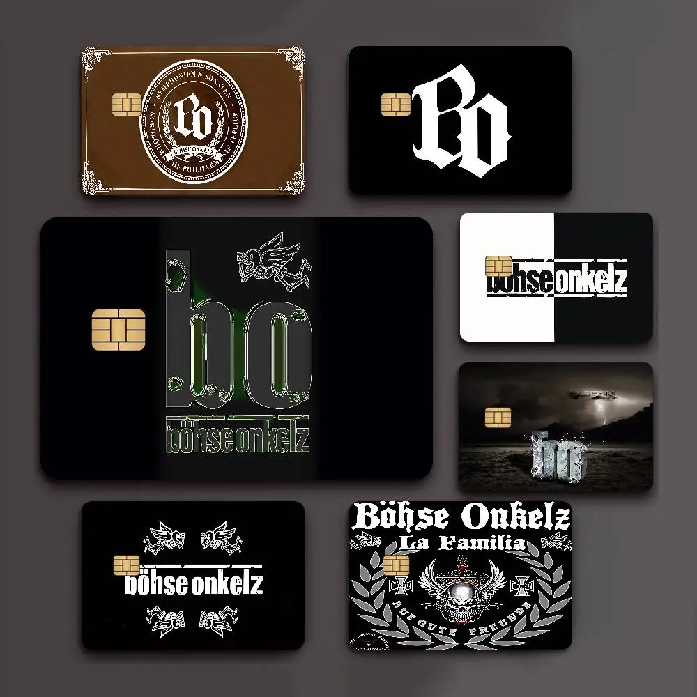 Autocollants pour cartes de crédit B-Bohse O-Onkelz Band, autocollants pour cartes bancaires, autocollants pour cartes de bus et de métro, imperméables, cadeau pour femmes
