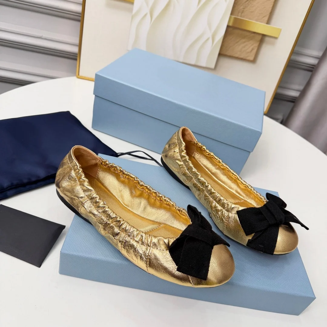 Marken-Rabatt Ballettschuhe Casual Flats aus Ausgewähltem Lammleder Damen-Ballerinas und Luxus-Slipper Freizeitschuhe
