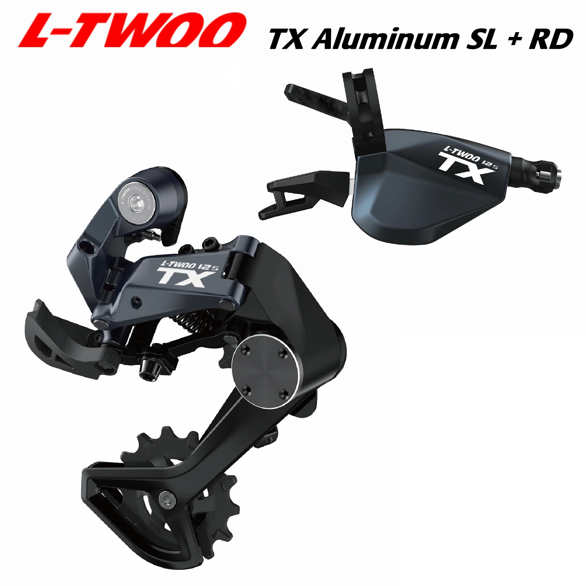 NEU! LTWOO TX 1x12-Gang Zweiweg-Schaltgriff aus Aluminium + Stabilisierende Dämpfung Aluminium-Schaltwerk 12s Image