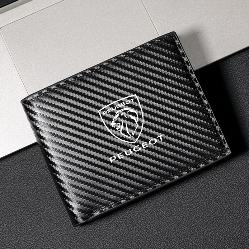 Portefeuille en cuir pour homme, fin et court, pour cartes d