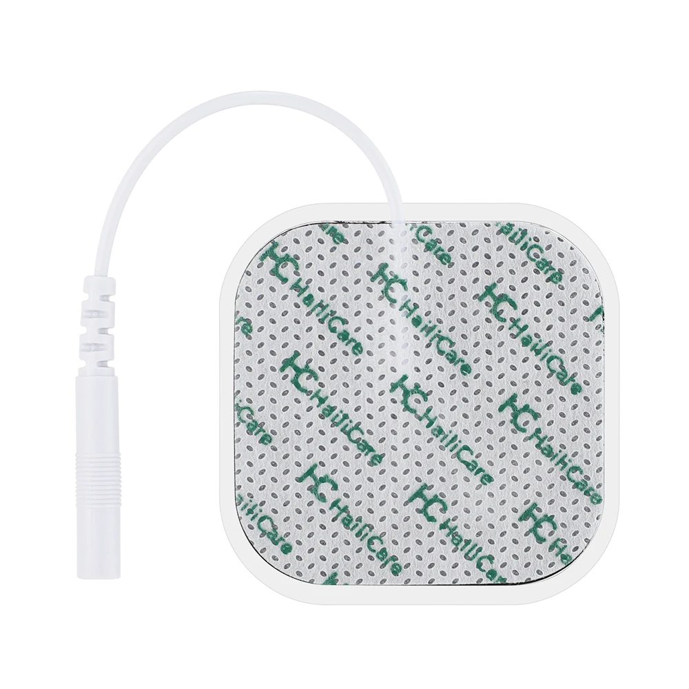 4X4cm Zehn Elektroden Pads Physiotherapie Zubehör EMS Muskel Stimulator Patch Austauschbare Wiederverwendbare Körper Massage Pad Image