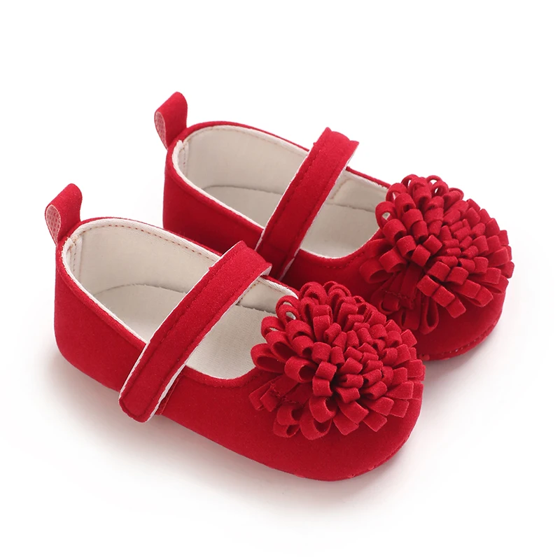 0-18 Monate Neugeborene Babyschuhe für Mädchen Prinzessinnen-Schuhe Kleinkind-Schuhe mit Weicher Sohle Rutschfest