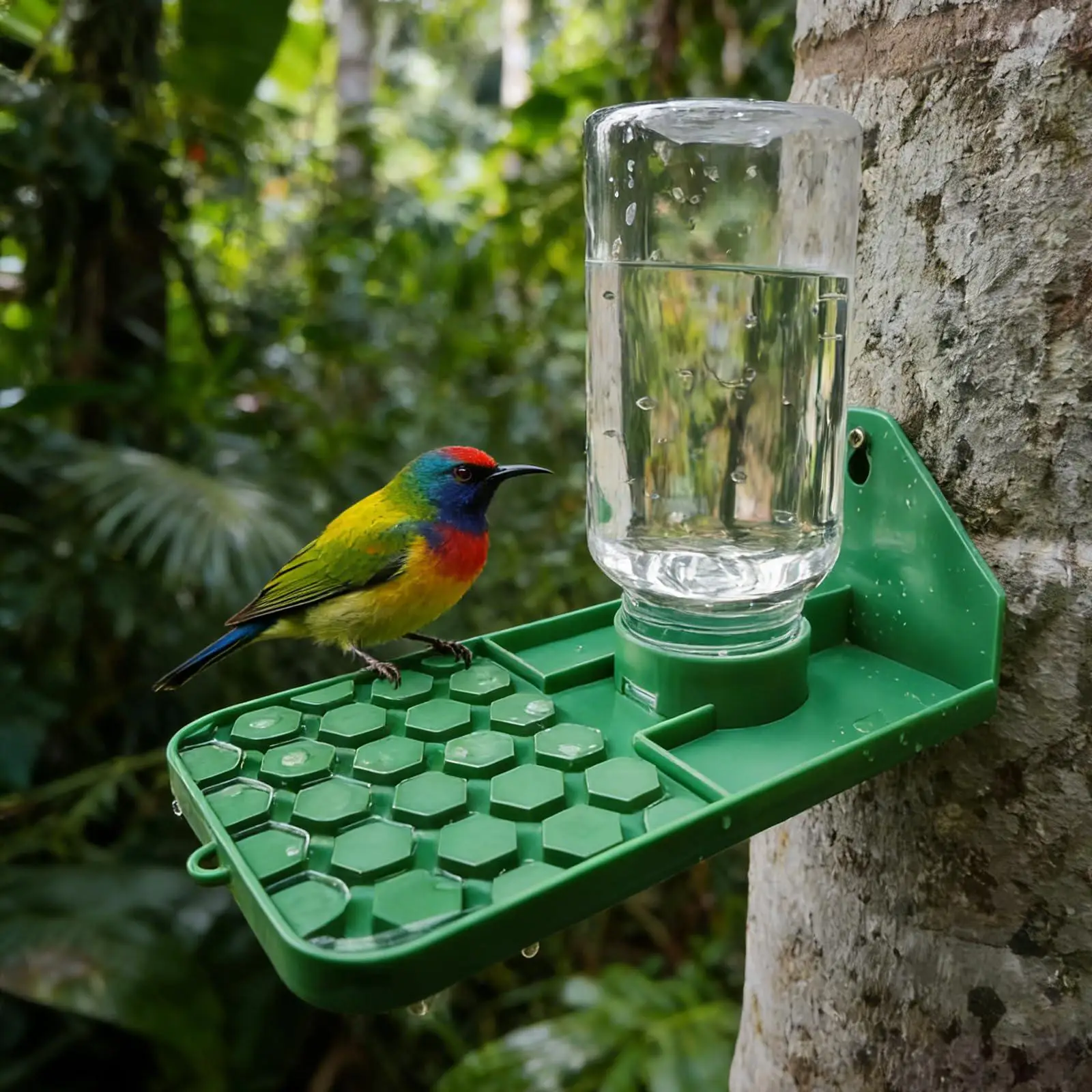 Wasserspender für Reptilien, Bienenhabitat, Spinnen-Wasserschale, auslaufsicherer Bienen-Wasserspender mit mehreren Löchern für Geckos und kleine Tiere