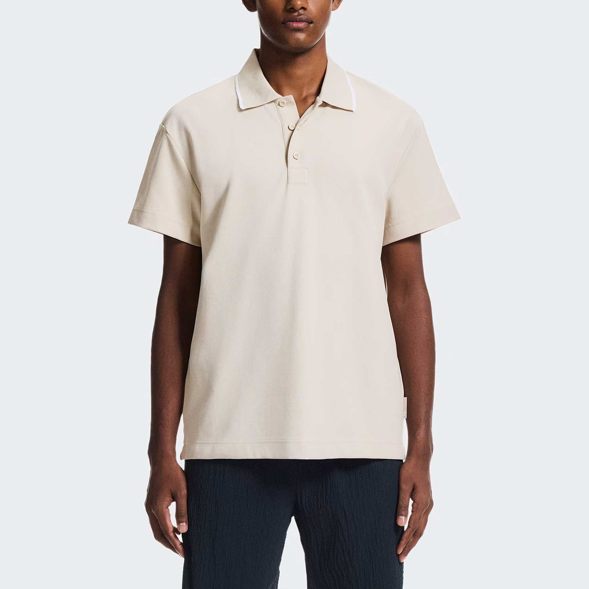 On Courtside Polo Men's Tennis Apparel Sand