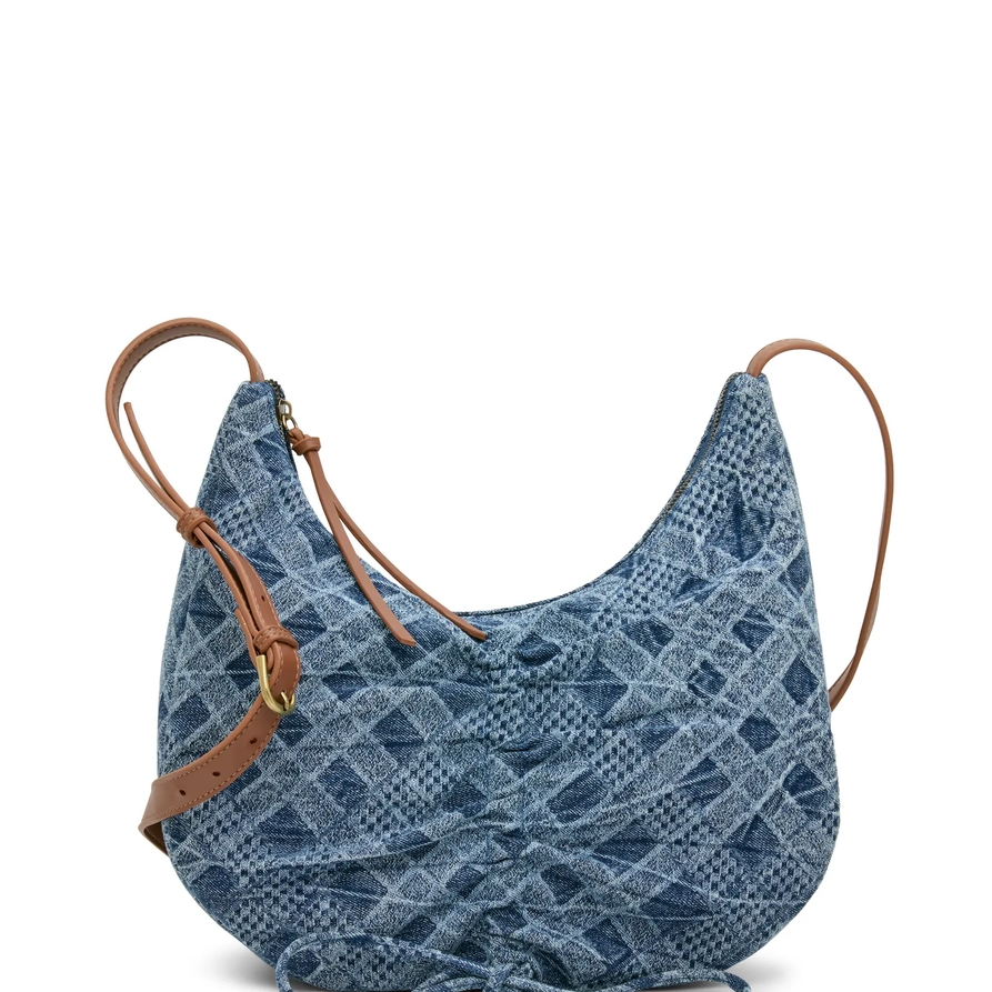 Lucky Brand Suzie Denim Crossbody - Women's Clothing Outerwear Jean Denim Jackets in Blue, Size OneSize