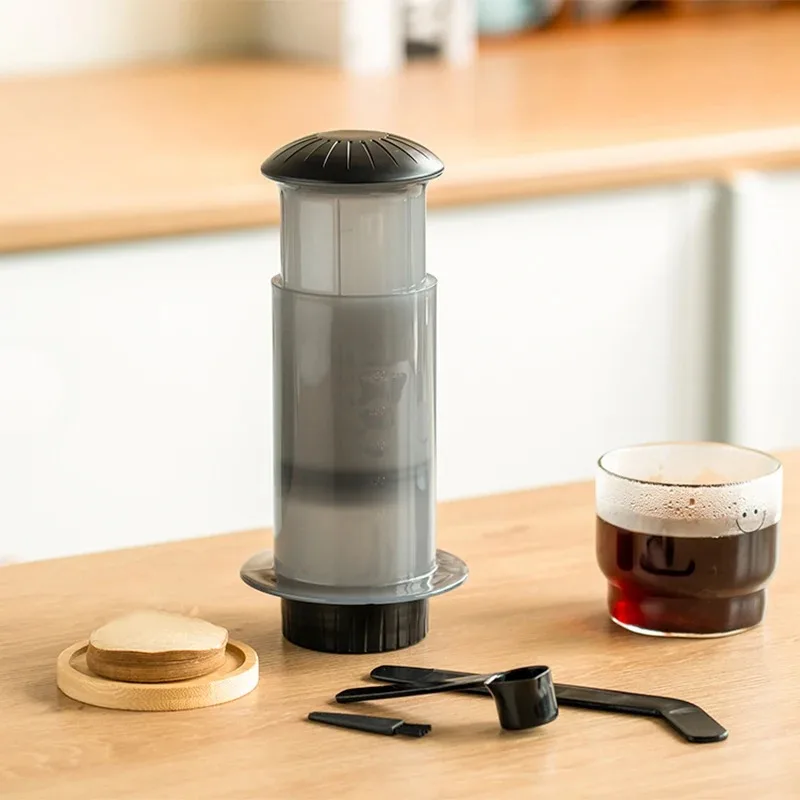Cafetière portative expresso presse française cafetière fournitures de cuisine pour Machine de presse de café Aeropress avec Kit de papier filtre