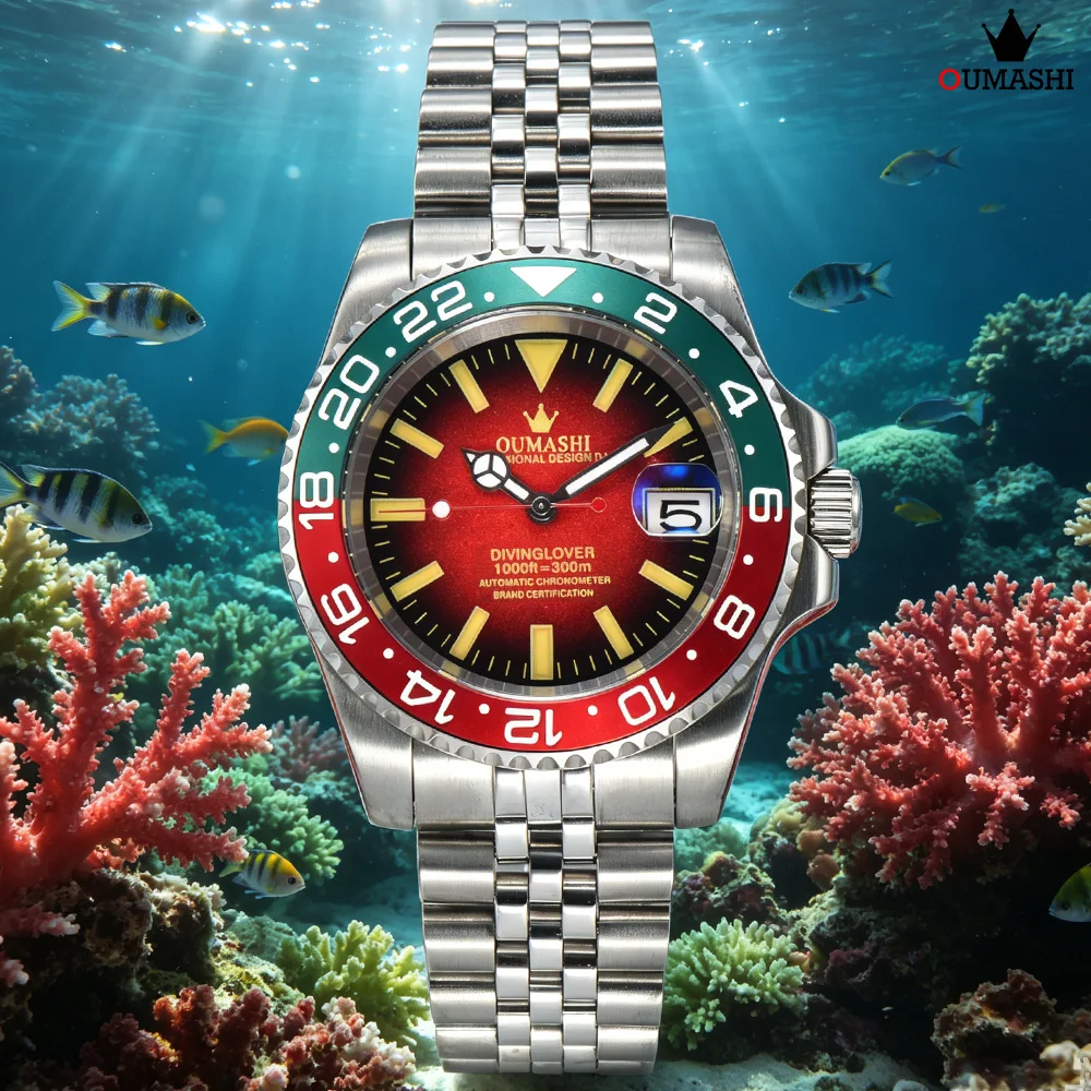 40mm NH35 Luxus-Herrenuhr Hochwertige Automatische Mechanische Uhr Edelstahl Saphirglas Wasserdichtes Gehäuse NH35 Uhr Image