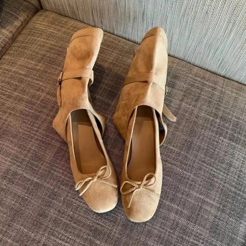 Damen-Ballerinas, Slouchy-Stiefel, Y2K-Foldover-Knöchelstiefel, Wildleder-Slip-On-Schuhe mit niedrigem Absatz, Cut-Out-Schuhe, Gothic Fairycore, Übergröße