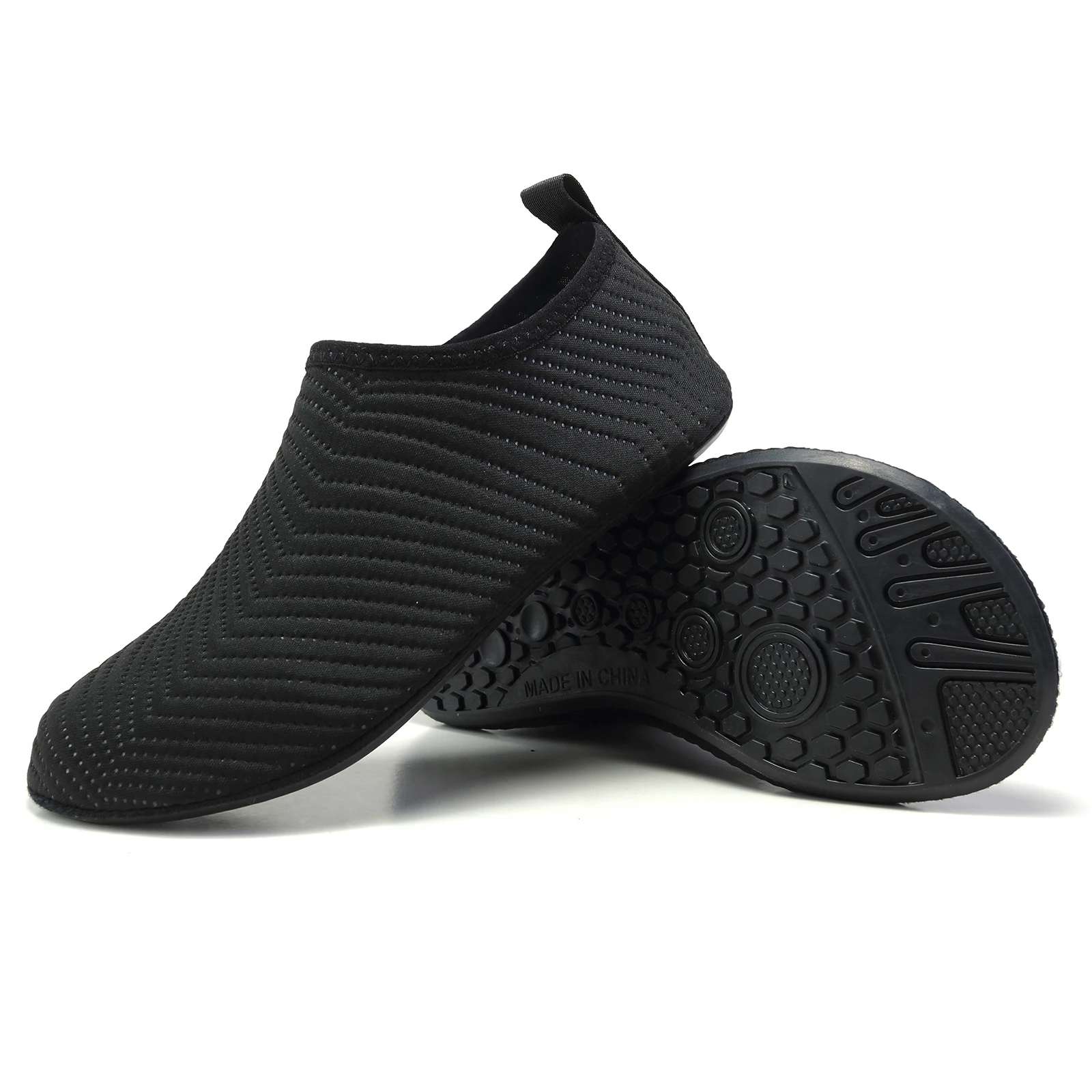 Unisex Black Water Yoga Shoes Anti-slip Quick-dry Aqua Socks For Beach Pool Surfing Gym Training