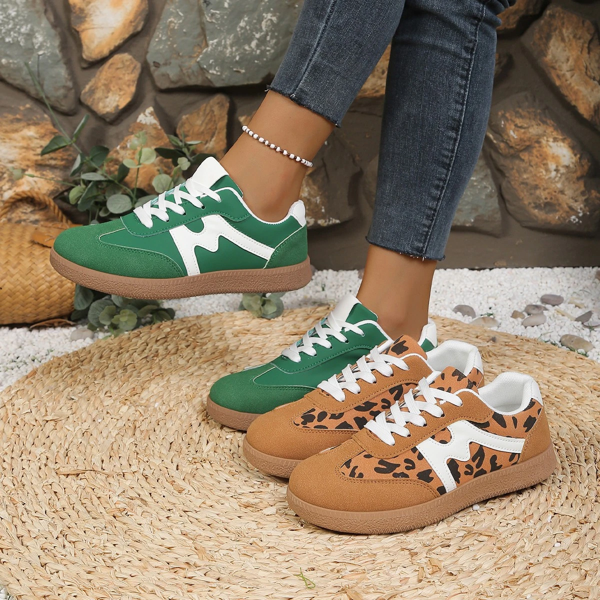 Frühling/Herbst Elegante Runde Kopf Sexy Sport und Freizeit Schuhe Modische Meistverkaufte Neue Bequeme Plus Größe frauen Schuhe