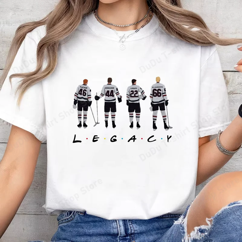 Angesagtes TV Off-Campus Druck T-Shirt für Männer und Frauen, Harajuku T-Shirt, Unisex Mode Sommer Oberteil, Freunde T-Shirt Image