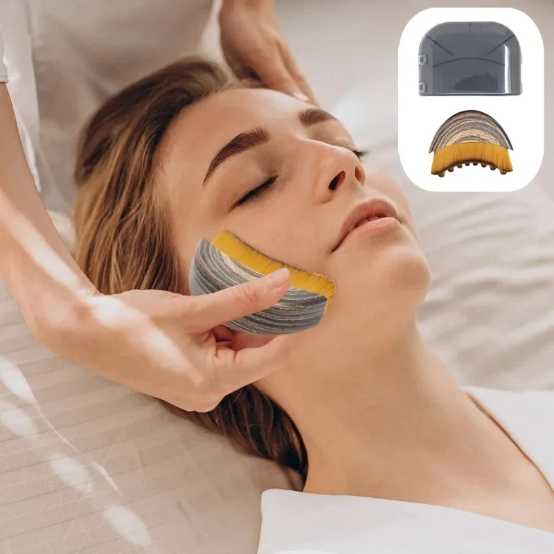 2026 Lymphatische Kontur-Gesichtsbürste zur Lymphdrainage, reduziert Schwellungen, lindert Müdigkeit, Gesichtsmassagegerät, Kinn-Hautmodellierungswerkzeug ﻿ Image