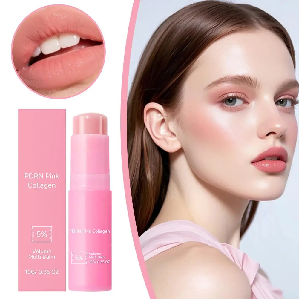 PDRN Pink Collagen Volume Multi Balm Anti-Falten-Creme Hautstraffung Tiefenwirksame Feuchtigkeitspflege Glättende Hautpflege für alle Hauttypen Image
