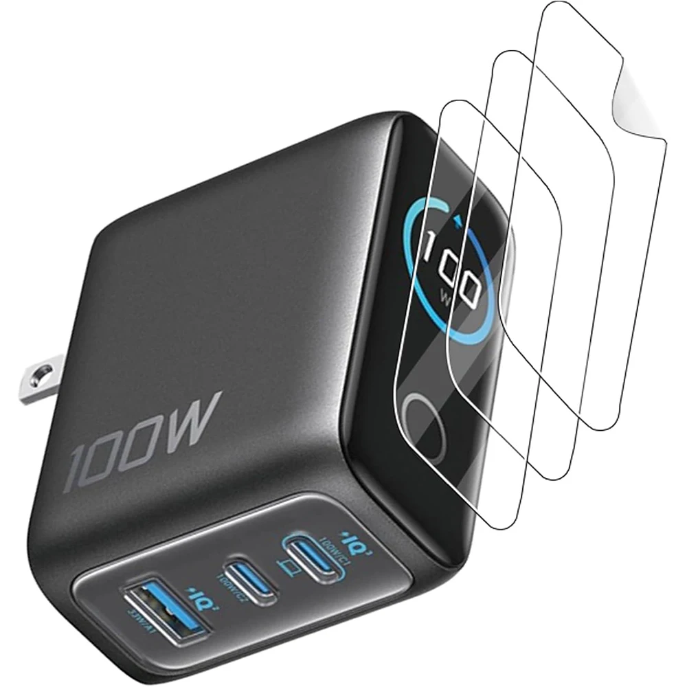 2–5 Stück für Anker A121B 100 W/Anker B2697 140 W/Anker 160 W A2687/250 W A2345 Soft Hydrogel Film Vollschutz-Displayschutzfolie Image