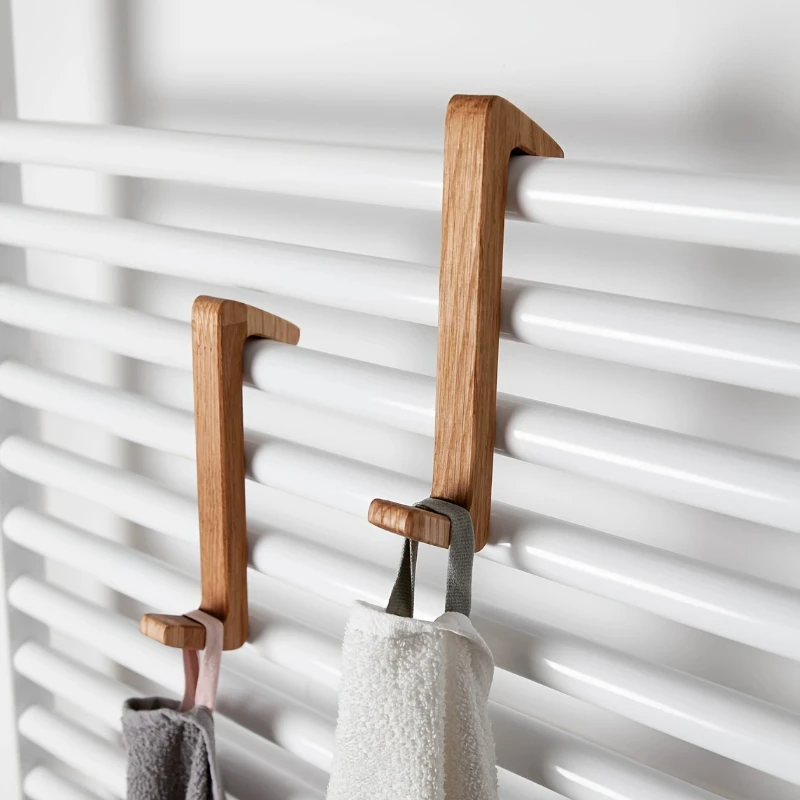 Nordic Holz Massivholz Kleiderschrank Schuhschrank Griff Massivholz Türgriff einfache Holz Schrank Türgriff, Haken