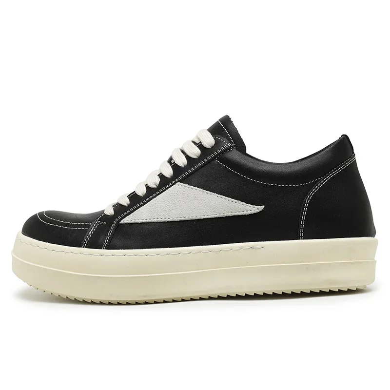 Plateauschuhe Herrenschuhe Frühling und Sommer Neue deutsche Trainingsschuhe Sport-Freizeitschuhe Retro Schwarz-Weiß Modeschuhe