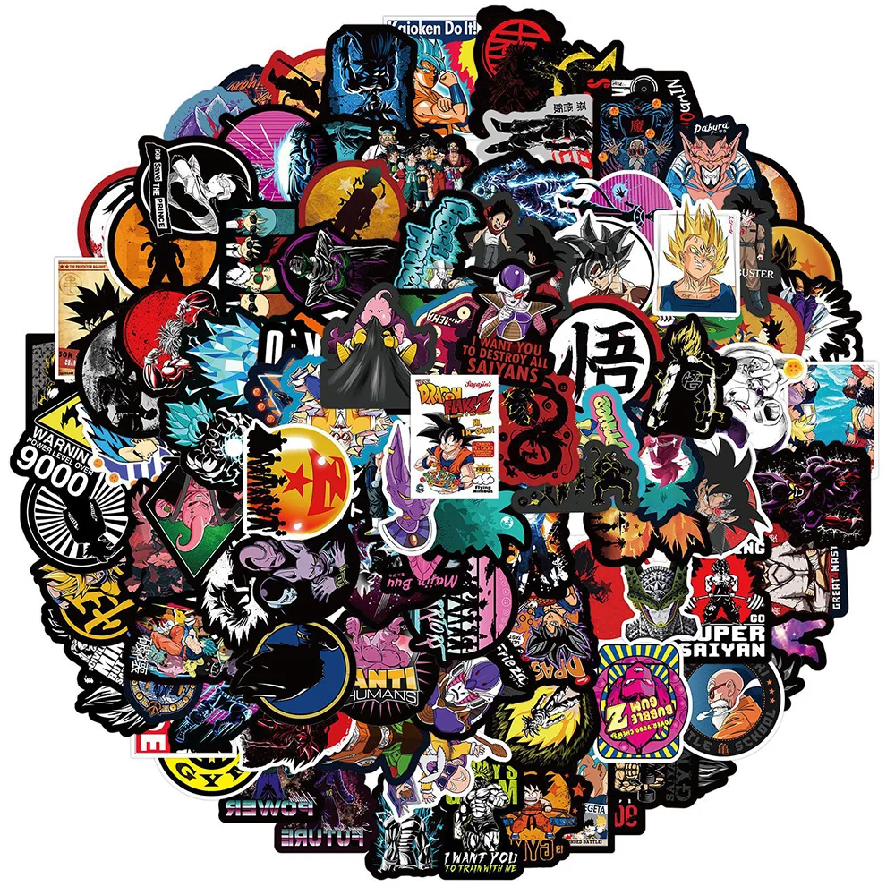 10/30/50/100 Stück Anime Dragon Ball Aufkleber Son Goku Sticker DIY Skateboard Laptop Motorrad Notizbuch Auto Wasserdichte Aufkleber Spielzeug Image