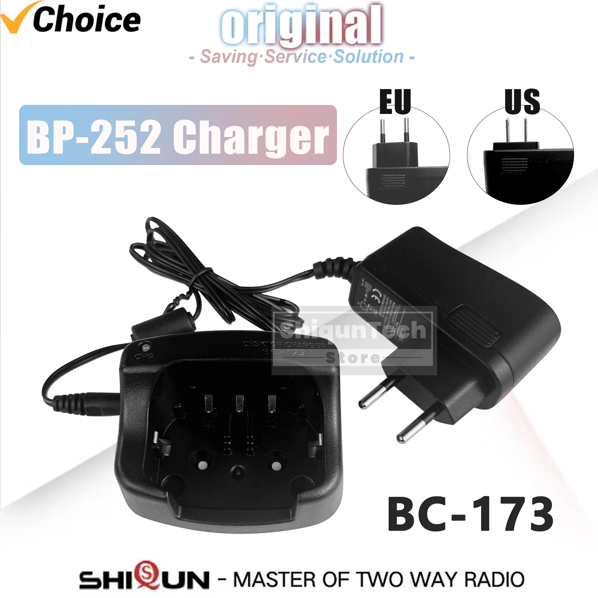 BC-173 Desktop-Ladestation BP-252 BP-224 Akkuladegerät Kompatibel mit Icom Funkgeräten IC-M2A IC-M2 IC-GM1600 IC-M31 IC-M32 IC-M33 Image