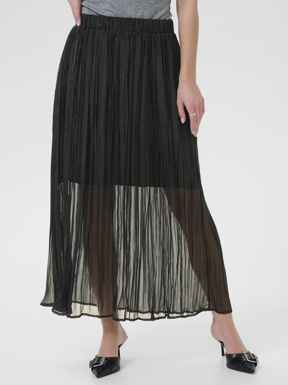 Kaffe Rock KApery Elastische Taille Damen schwarz, 34