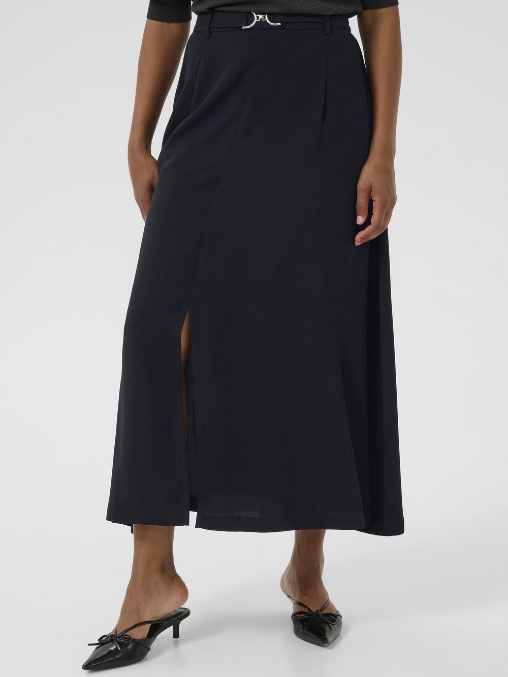 Kaffe Rock KAillis Hohe Taille Damen schwarz, 38