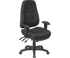 Office Star Super-Ergonomic High-Back Task Chair, Black