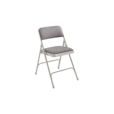 National Public Seating 2200 Series Folding Chair, 4-Pack, Gray & Gray 2202