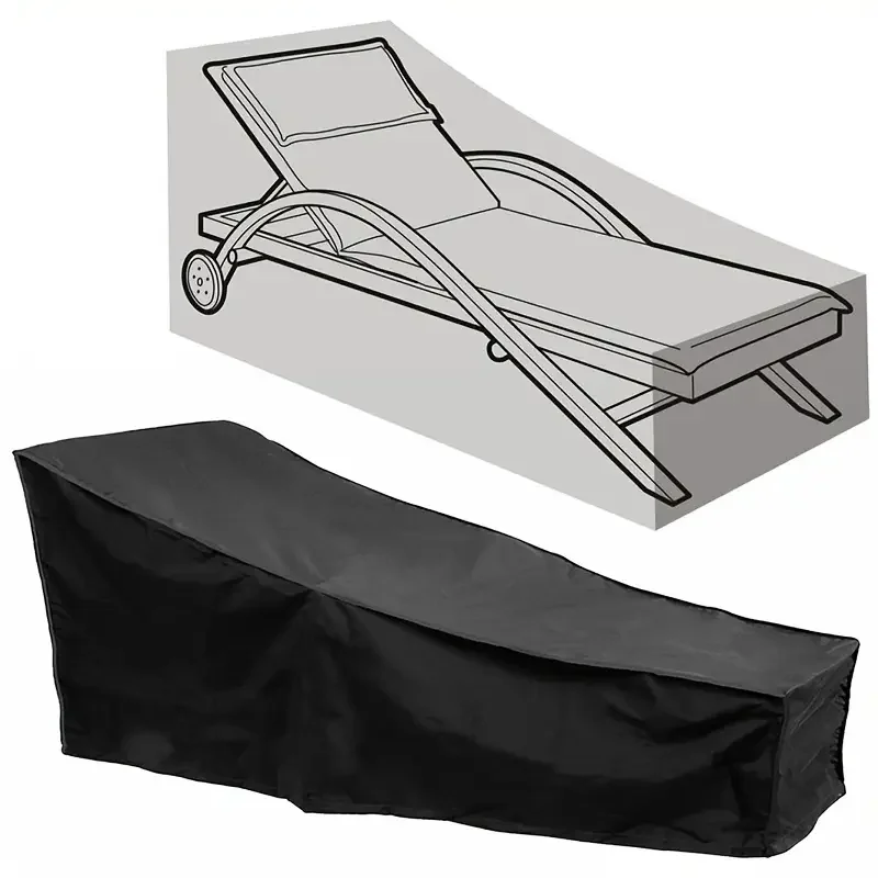 1Pcs Outdoor Liege Abdeckung Terrasse Garten Strand Stuhl Abdeckung Liege Schutz Tasche Möbel Wasserdichte Staub Sonnencreme Abdeckungen