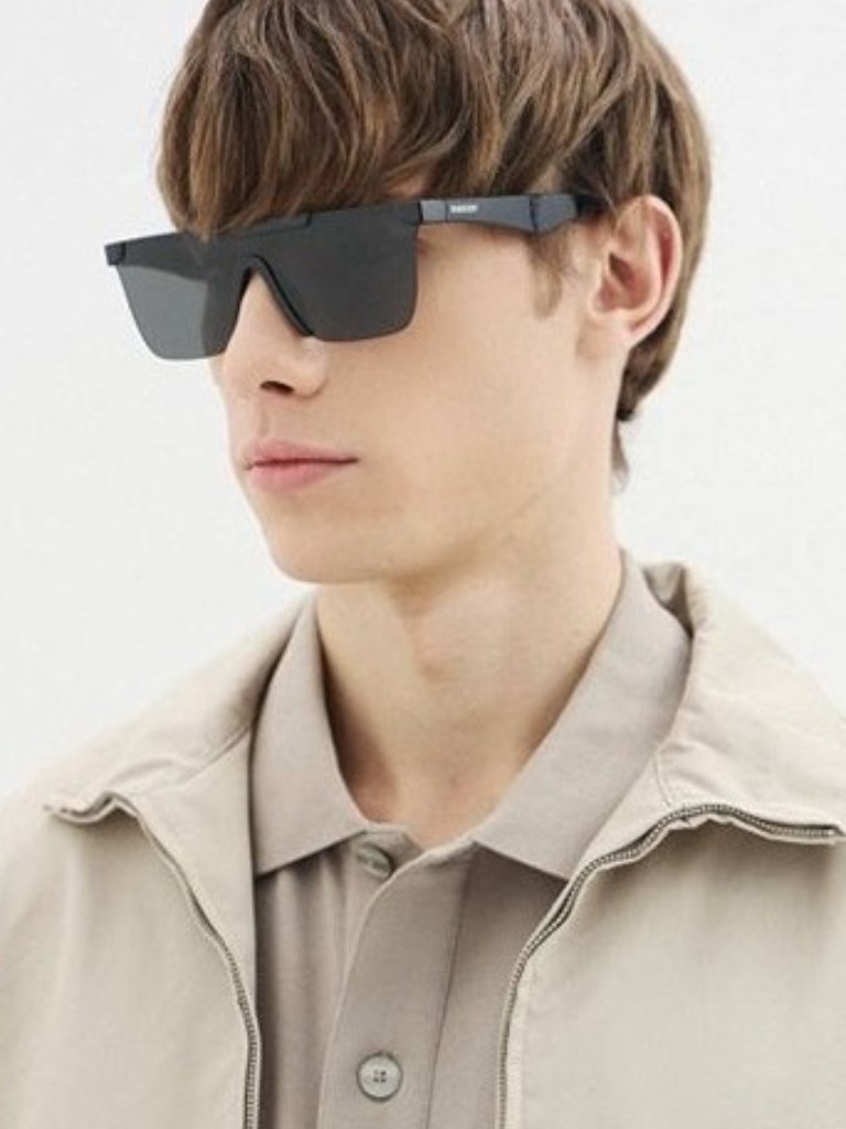 Burberry Accessories | Burberry Be4480d 300187 Sunglasses Black Rectangle Frame, Gray Lenses | Color: Black/Gray | Size: 0 - 0 - 145