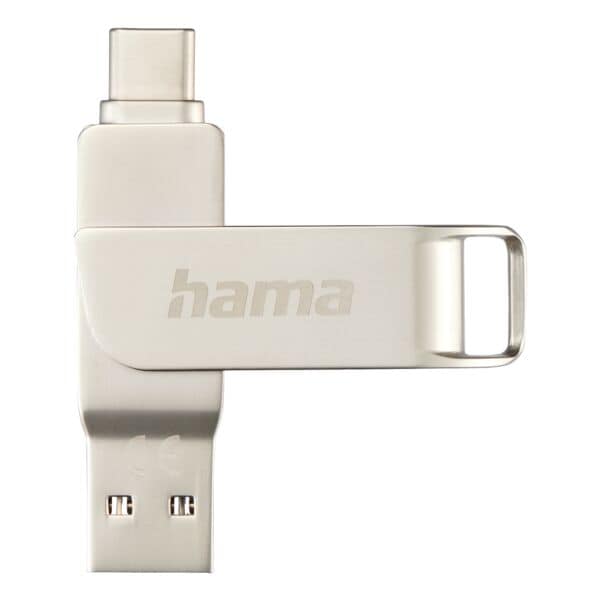 Hama USB-Stick »C-Rotate Pro« 32 GB silber, 1.4x6.22x0.89 cm Image