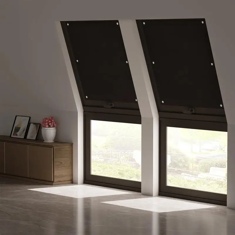 Saugnapf Fenster Blind Schatten Nagelfreier Verdunkelungsvorhang Sonnenschutz Anti-UV Fenstervorhang für Schlafzimmer Dachfenster Sonnenschutz