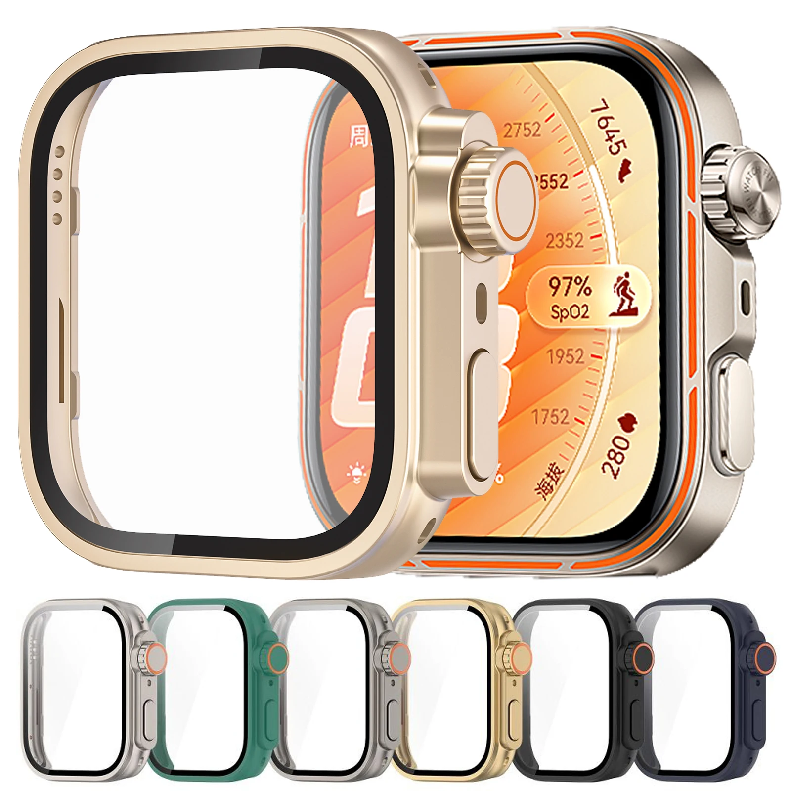 Für Huawei Watch Fit 5 Pro Hülle Gehärtetes Glas Displayschutzfolie Wechselbar zur Ultra-Abdeckung für Huawei Fit5 Fit5Pro Fit4 Fit4Pro Fit3 Image