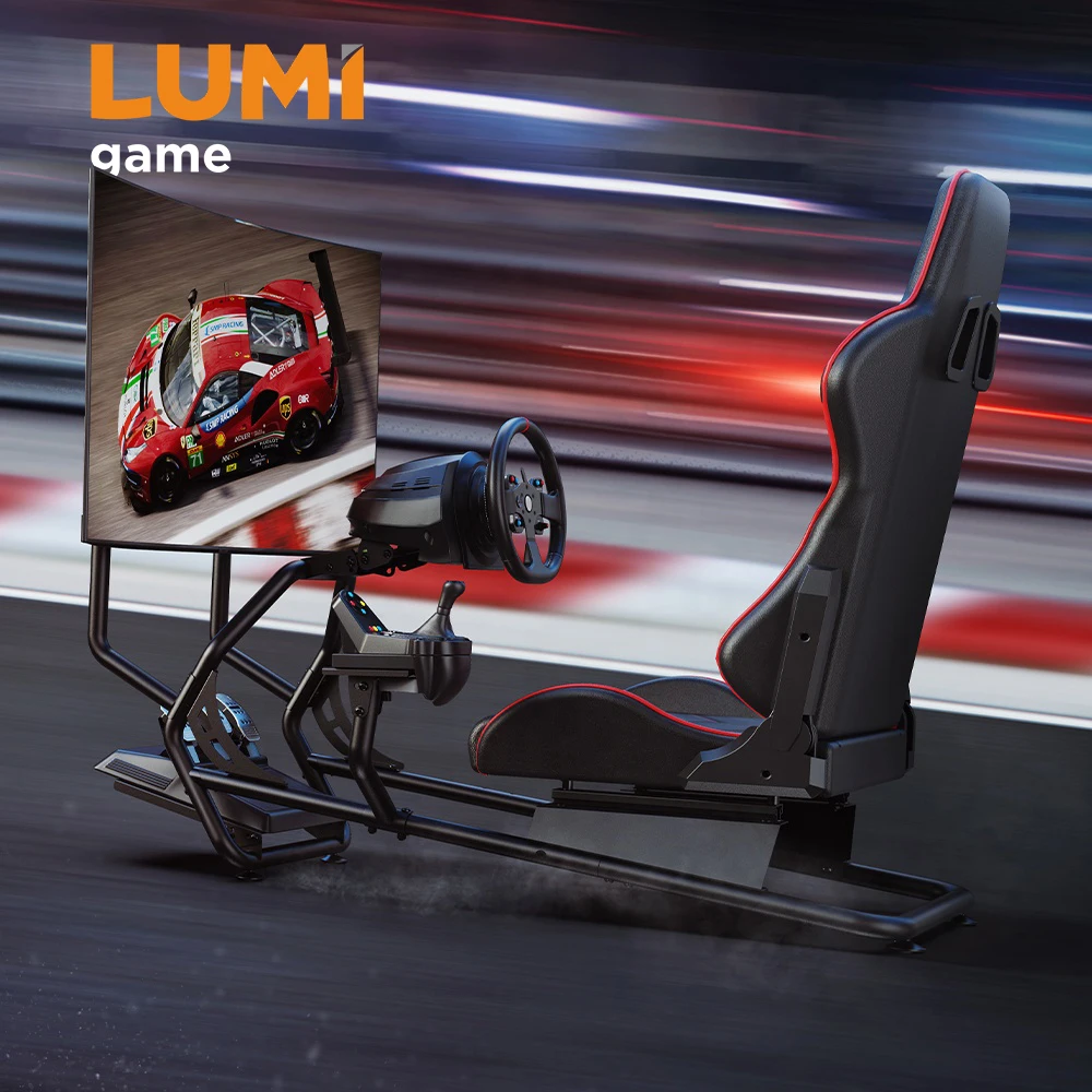 LRS03-BS-KP02 PC PS4 PS5 Gaming Racing Sim Simulator Fahrcockpit für G25 G27 G29 G920 Auto F1 GTR Simracing Sitz Image