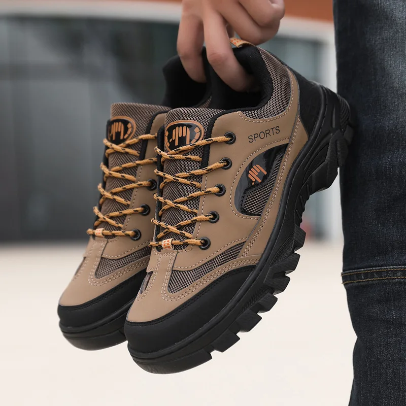 Outdoor hiking shoes men's sports outdoor work shoes hiking commuting color contrast trend men's sports shoes