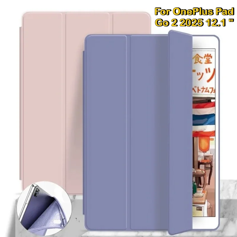 2026 PU-Leder Tri-Fold Stand Case für New OPPO OnePlus Pad Go 2 2025 Air 5 12,1 4 3 2 Pro 13,2 Lite 11" 11,61 11,35 Zoll Cover Image