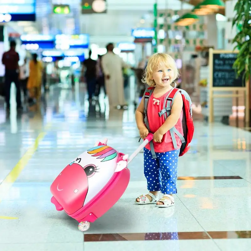 Kinder-Rollkoffer mit Leuchtenden Rädern für 3-6 Jahre Image