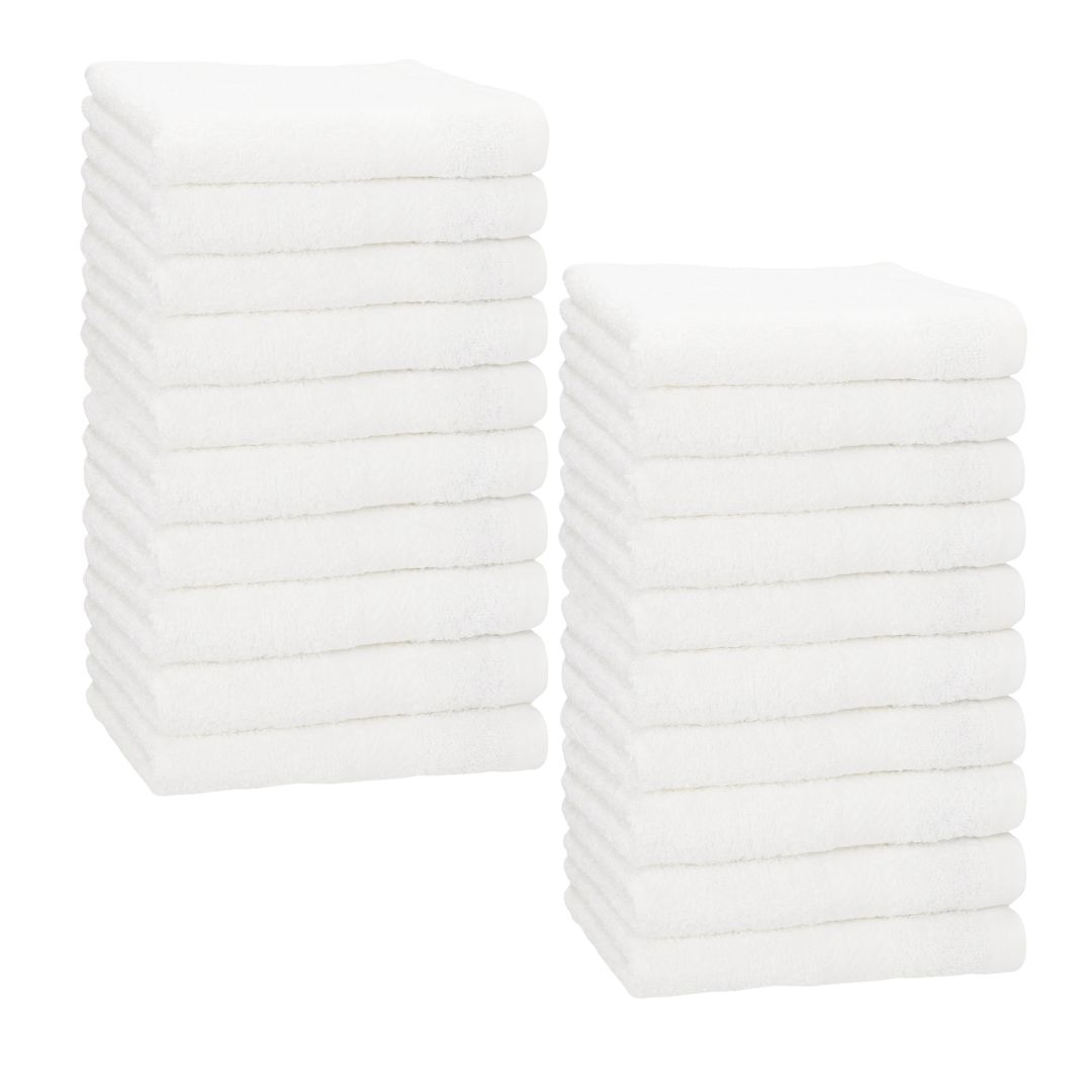 SOLO INVEST FRANCE SAS Pflegehandtuch Weiß 50 × 100 cm | 20 Stück | OEKO-TEX | 60 °C waschbar Image