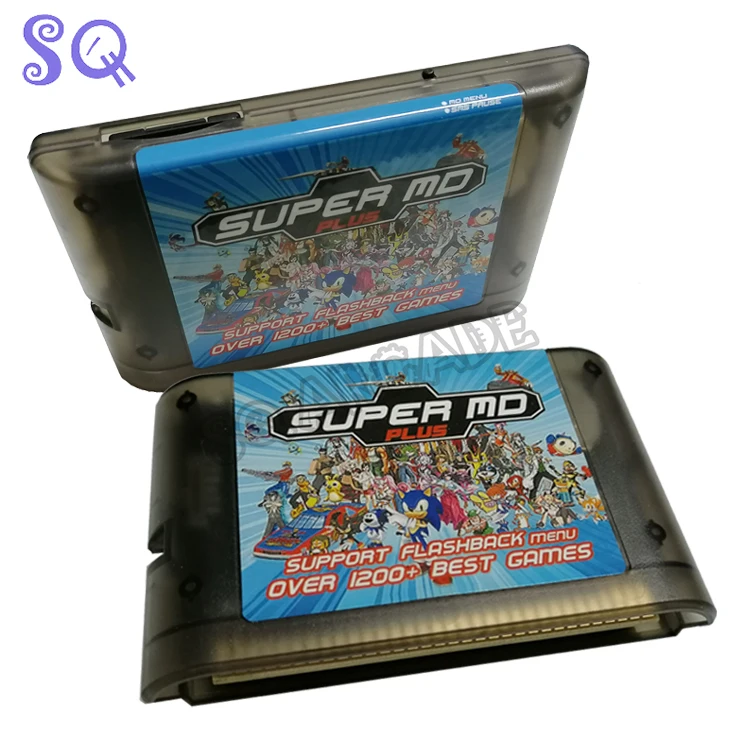 New Arrival 16G MD Mulit Game Card 1200 in 1 Battery Save for Genesis Megadrive Video Game Console Fit USA/EUR/JAP Version