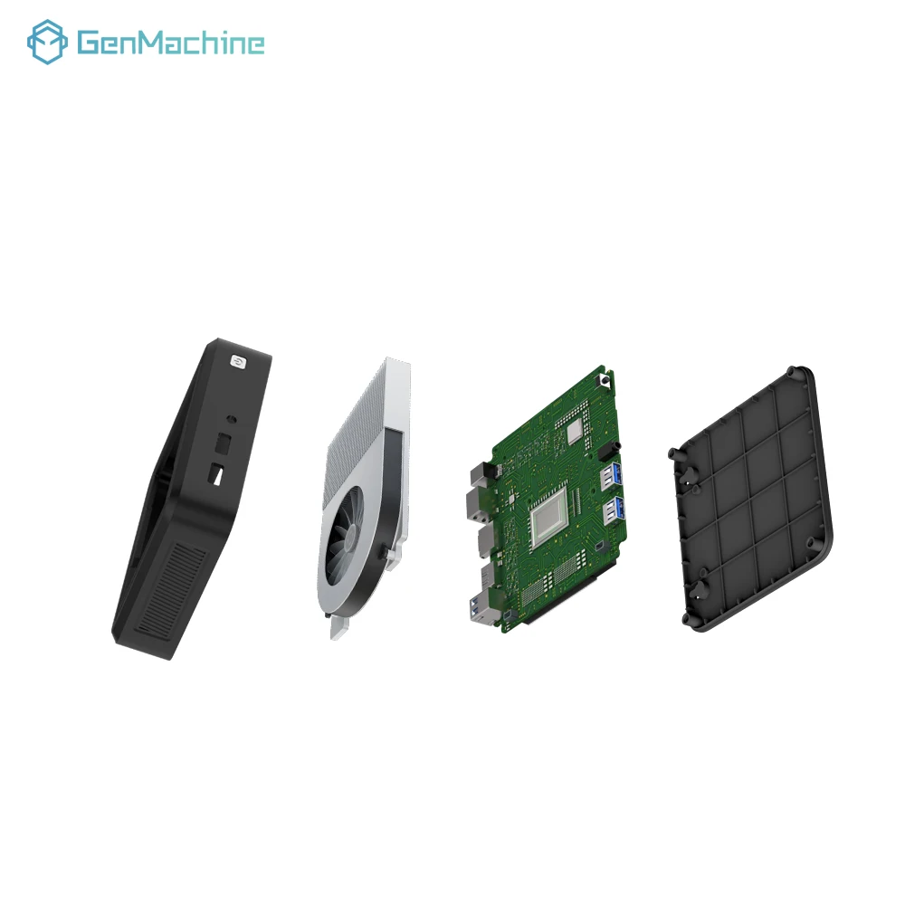 Genmachine Mini PC Windows 11 AMD Ryzen 3 2200U Mini PC 4 Core 4 Thread 3.4GHz 15W DDR4 RAM WiFi 5 BT5.2 Desktop Computer