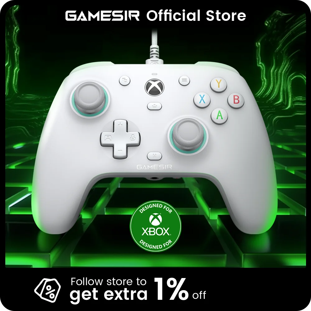 GameSir G7 SE Xbox Controller Wired Gamepad for Xbox Series X, Xbox Series S, Xbox One, with Hall Effect Joystick and Trigger
