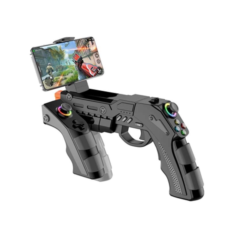 Wireless Game Gun PG-9257 for PS 4/PS 3/Android/iOS/PC/SW With Gyro Vibration Rapid Fire&RGB Lighting