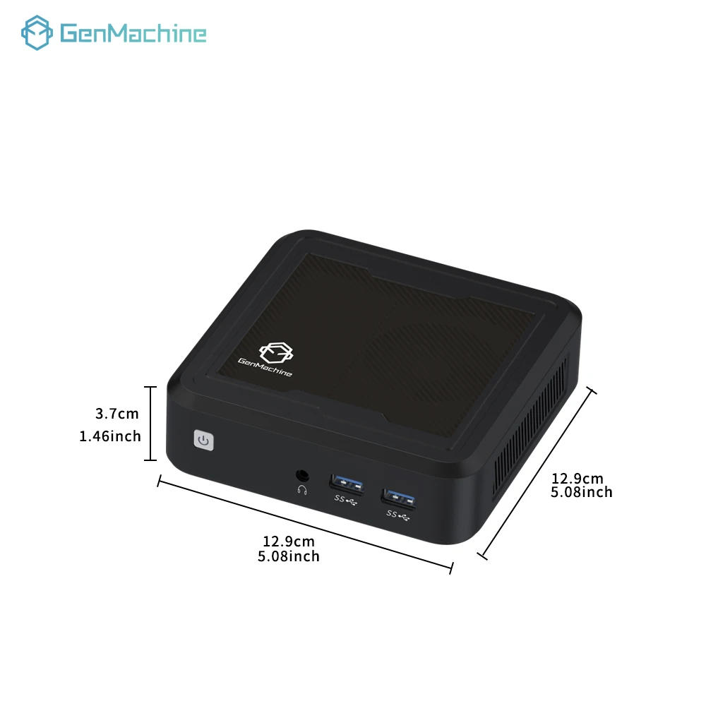 Genmachine Mini PC Windows 11 AMD Ryzen 5 3750H Mini PC 4 Core 8 Thread 4.0GHz 35W DDR4 RAM WiFi 5 BT5.2 Desktop Computer