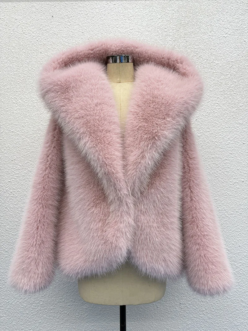 Manteau en fausse fourrure de renard surdimensionné ZADORIN, mode, femme, épais, chaud, vestes en fausse fourrure, noir, marron, manteau en fourrure, manteaux d'hiver pour femmes